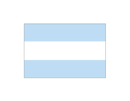 Bandera argentina de mano - s/e 0,30x0,20