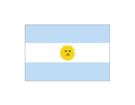 Bandera argentina con escudo - 1,00x0,70