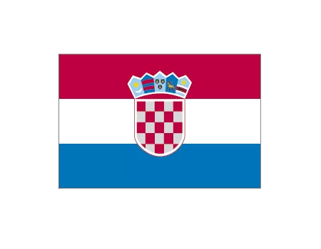 Bandera croacia de mano - 0,30x0,20