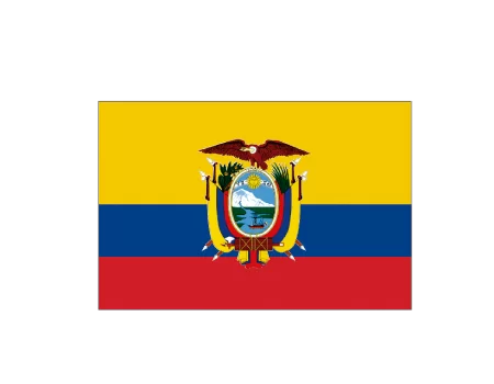 Bandera ecuador con escudo - c/e 1,50x1,00