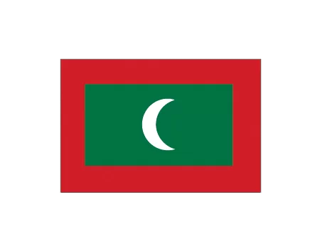 Bandera maldivas 0,60x0,40