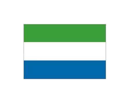 Bandera sierra leona 0,30x0,20