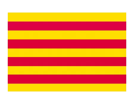 Bandera catalana para mástil - 250x150