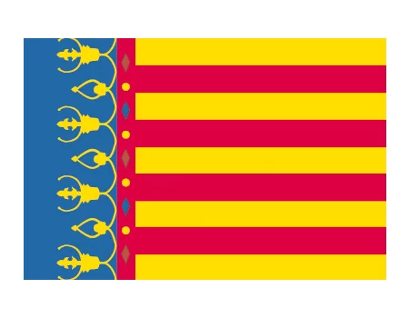 Bandera c.valenciana 0,30x0,20