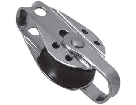 Polea simple con arraigado 10mm