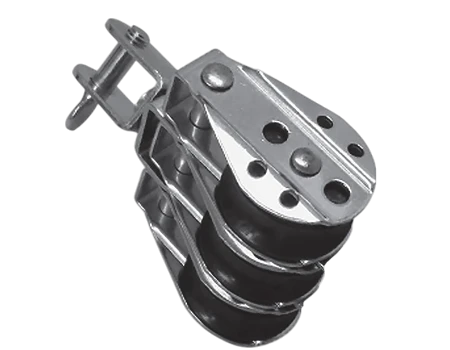 Polea Triple con giratorio 10mm