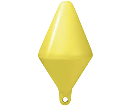 Boya de balizamiento Cónica. Amarillo. Flotabilidad 200kgs.