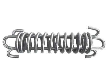 Muelle amortiguador para amarre de acero inoxidable. 8mm.