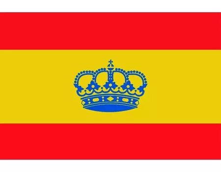 Bandera de España con corona 140x95