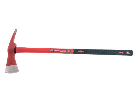 Hacha tipo bombero con filo y gancho
