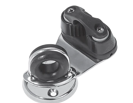 Base giratoria con pasacabo y mordaza 14 mm.