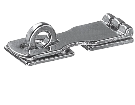 Aldabilla fija de latón cromado 71x24mm