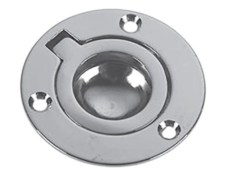 Tirador redondo de latón pulido 53mm