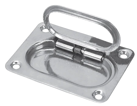 Tirador rectangular 77x55 mm.