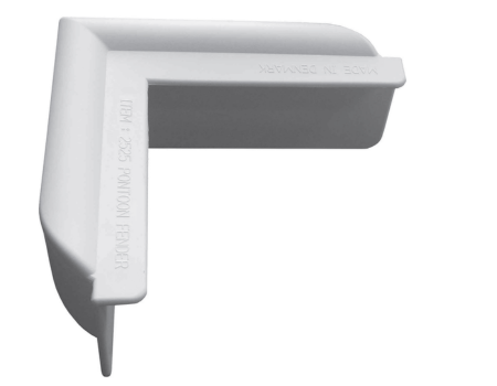 Defensa pantalán PONTOON. De esquina. 250x250 mm. Blanco.