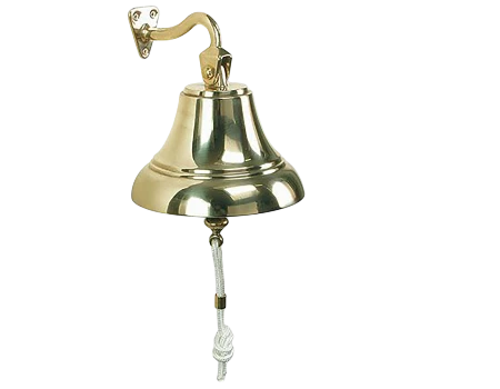 Campana con soporte Latón Pulido Ø100