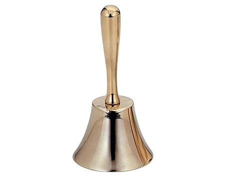 Campana de mano. Latón pulido Ø50mm