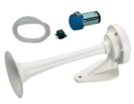 Bocina sencilla ABS blanco 12 v