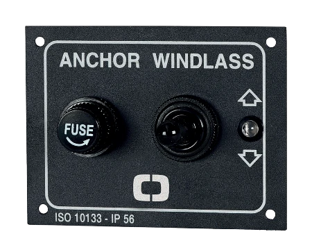 Panel de control con interruptor de seguridad 80x60mm.