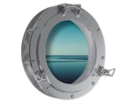 Ojo de buey redondo cromado Ø 264mm