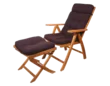 Cojines p/silla reclinable azul marino
