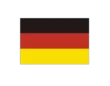 Bandera alemana de mano - 45x35