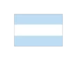 Bandera argentina de mano - s/e 0,30x0,20