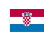 Bandera croacia de mano - 0,30x0,20